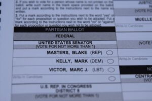 Polls Show Republican Blake Masters Gaining The Lead Against Democrat Mark Kelly